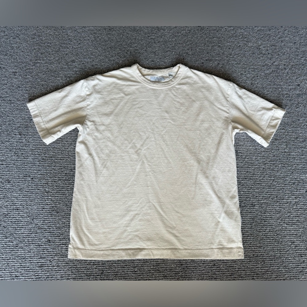 Standard / Cloth Men's Shirt Tee Short Sleeve Beige Cream S/P